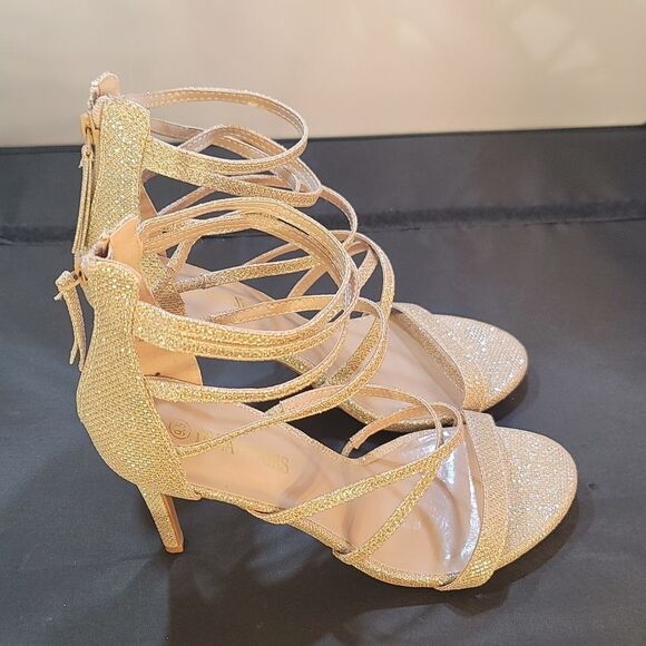 BRAND NEW DREAM PAIR OPEN-TOE  ANKLE STRAPPY BACK ZIPPER HIGH HEELED SANDALS - Picture 5 of 16